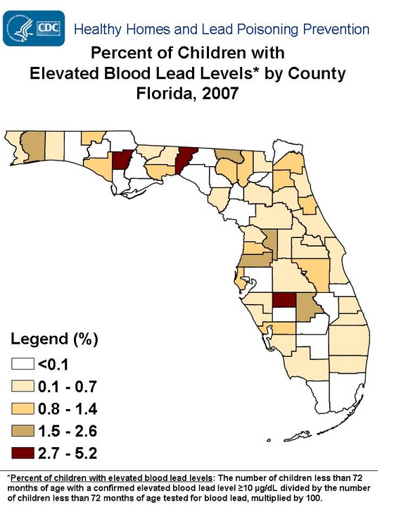 FloridaKidsEvevatedLeadLevelsinBlood.2007