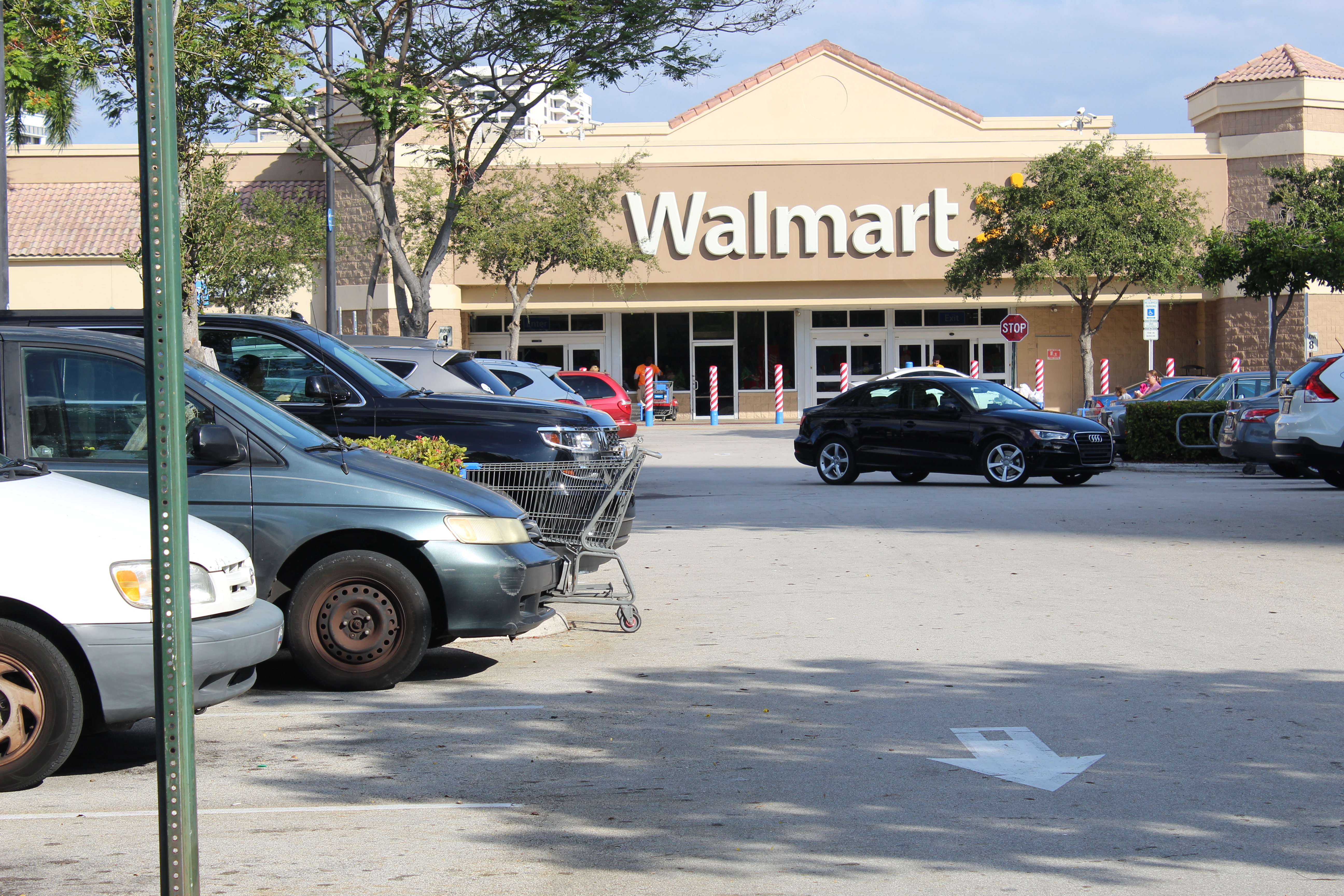 View of Walmart on Hallandale Beach Boulevard