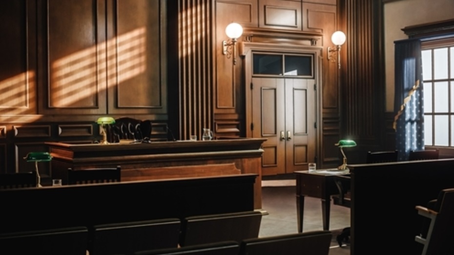 Empty Probate Courtroom